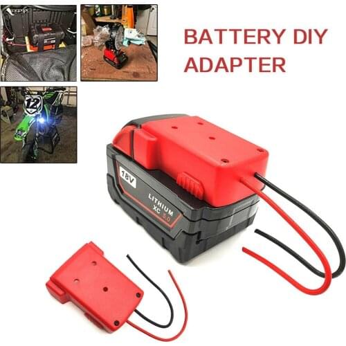 1Pc Battery Adapter Power Battery Converter For Milwaukee M18 Li-ion Battery DHL DIY Converter Battery Adapter