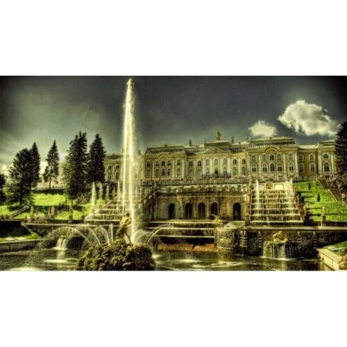 Full Round drill 5D DIY Diamond embroidery Landscape Building Diamond Painting Cross Stitch Rhinestone Mosaic decoration