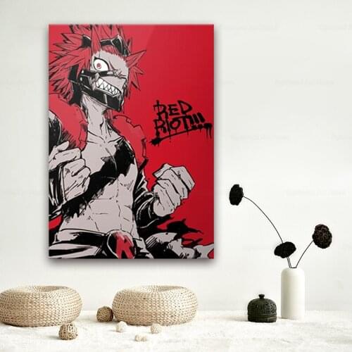My hero academia Eijiro Kirishima anime canvas painting decor wall art pictures study home living room decoration prints poster