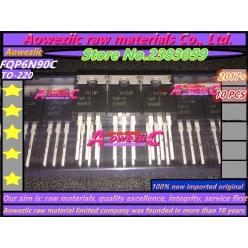 Aoweziic 2017+ 100% new imported original FQP6N90C 6N90C TO-220 MOS field effect transistor 6A 900V
