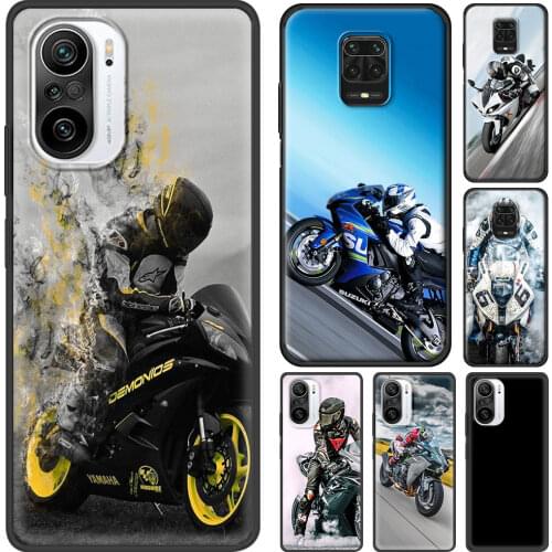 Case For Redmi Note 10 Pro Max 5G 9 9T 9S 8 8T 7 Cover For Redmi K40 Pro Plus 9 9A 9C 9T Shell Best Latest Cool motorcycle