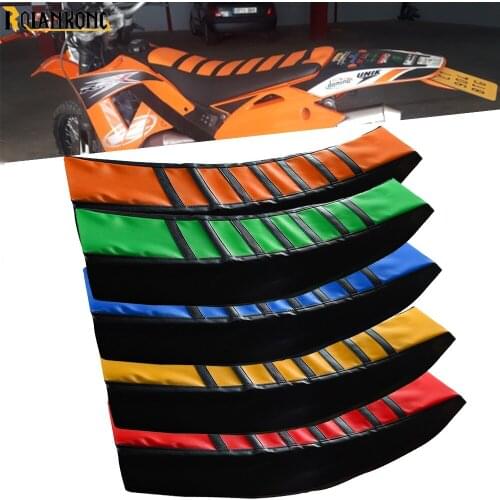 For HONDA XR230 XR250 MOTARD SL230 XR400MOTARD CRF250PALLY Dirt bike Seat Cover Non-slip Rain Dust Striped Gripper Seat Cover