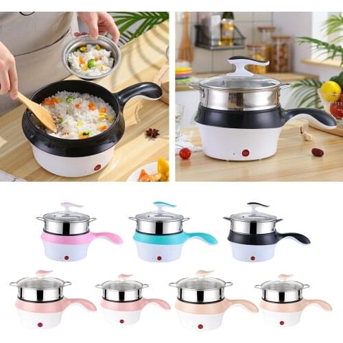 4-in-1 Mini Multifunction Electric Cooker Hot Pot for Noodles Rice Fried Fish Boiled Small