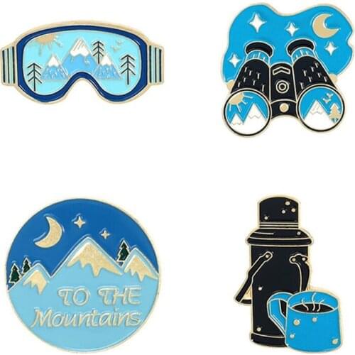 Aesthetic Pin Enamel Brooch Badges For Backpack Womens Anime Pins Metal Badges Brooches Decorative Art Badges Pins For Clothes