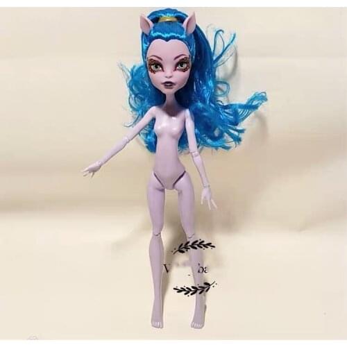 Purple doll monster is a cute doll toy with body makeup in high school