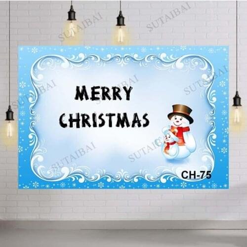 Christmas Winter Forest Tree Snow Snowflake Snowman Backdrop Photography Backdrops Photographic Background for Photo Studio Prop