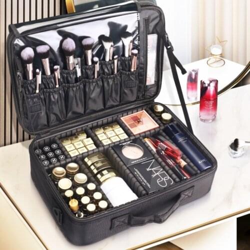 GY Cosmetic Bag Womens Portable Large Capacity Make up Specialist Heel Makeup Storage Bag Tattoo Toolbox Box