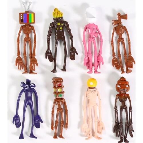 Siren Head Toy Sirenhead Figure Horror Model Dolls Sculpture Shy Guy Urban Legend Figurals 8pcs/set 10~12cm