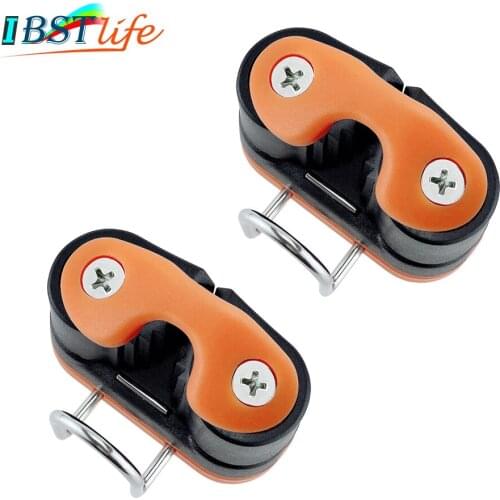 2PCS Composite Ball Bearing Cam Cleat with leading Ring Pilates Equipment Boat Fast Entry Rope Wire Fairlead Sailing Accessories