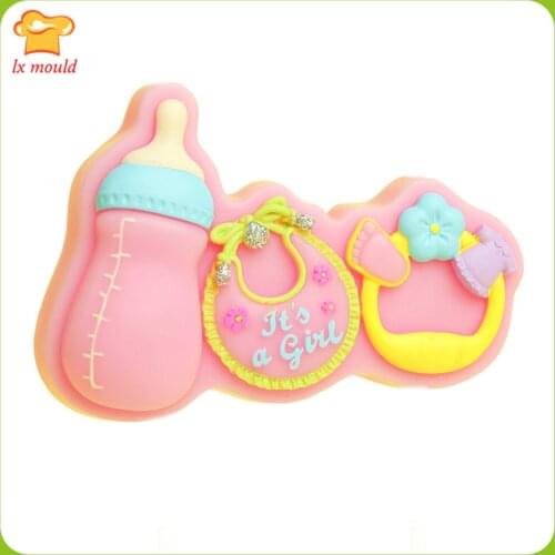 LXYY Male And Female Baby Birthday Party Candle Silicone Mould Chocolate Cake Baking Tools