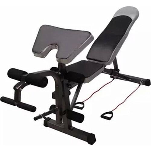 Multi-Functional Barbell Bench Sit-Up Board, Home Gym Fitness Chair Abdominal Strength Training Equipment