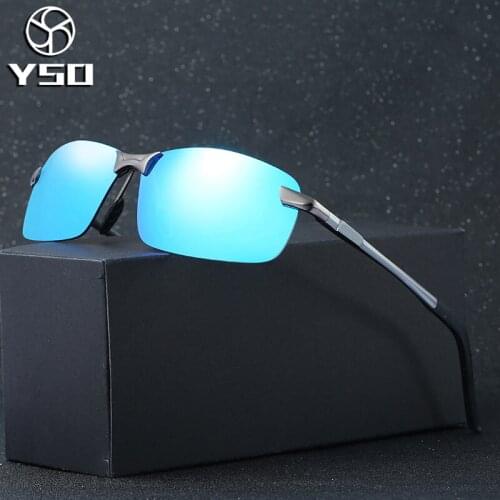 YSO 2020 Aluminium Magnesium Men Sunglasses Polarized UV400 Eyewear Male Fashion Sun Glasses For Driving Mens Sunglasses A3043