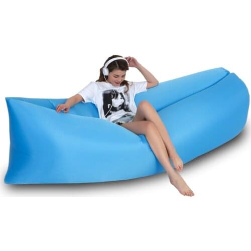 Camping Inflatable Sofa Outdoor Lazy Bag Ultralight Beach Travel Sleeping Air Bed Lounger Chair Portable Lounger Sofa Water Park