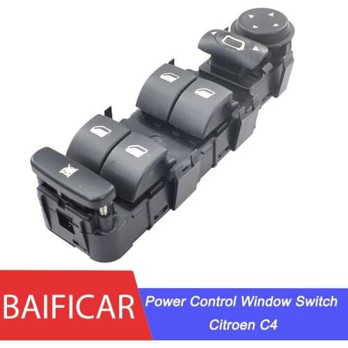 Baificar Brand New Electric Power Window Master Lifter Control Switch Pu Button Panel 6554HA For Citroen C4 2004-2010