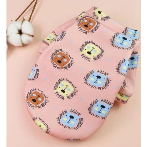 Cute Small Dog Animal Printed Coat Winter Pet Warm Clothes For Chihuahua Sweatshirt Puppy Cat Pullover Dogs Pets Clothing Outfit