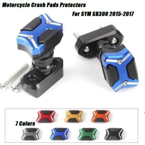 A pair Motorcycle Cave Frame Slider Engine Cover Escape Crash Pads Protectors Set Silp on for SYM SB300 2015 2016 2017