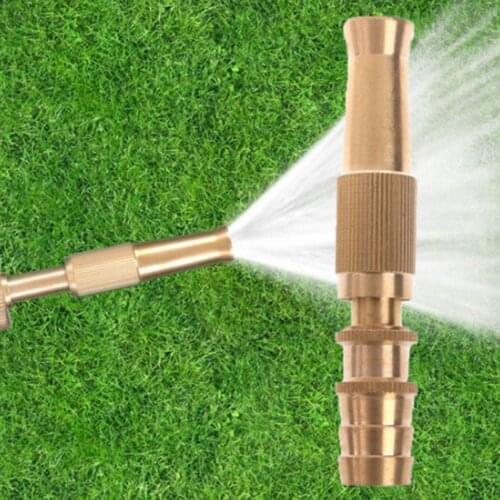 Garden Irrigation Spray Gun Adjustable Brass Sprinkler 1/2 Garden Hose Sprinkler System Car Wash Lawn Watering Water Gun