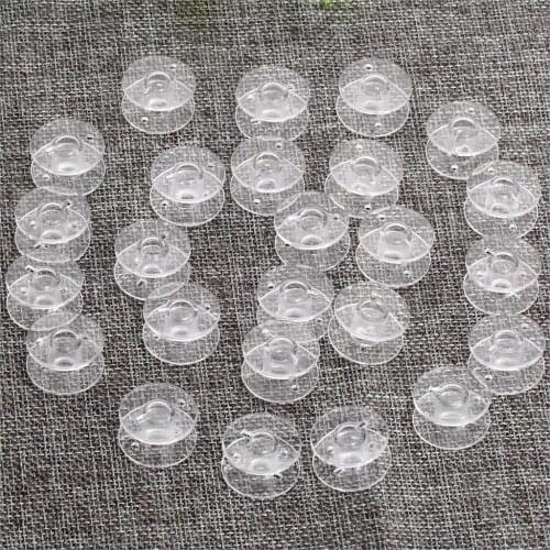 100/50/20/10pcs/lot Plastic Empty Bobbins Transparent Sewing Machine Spools for Home Sewing Threads Bobbins Sewing Accessories