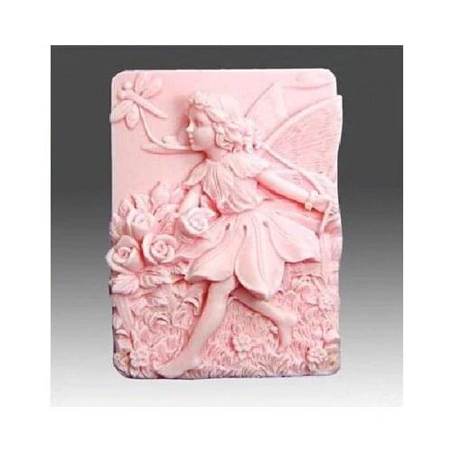 New 2.9" Angel Running Craft Art Silicone Soap mold Craft Molds DIY