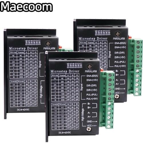 TB6600 stepper motor driver Nema 23 Nema 34 42/57/86 Nema17 32 segments 4.0A 42VDC cnc Engraving machine wood router mini lathe