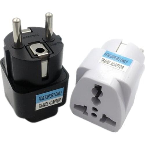 1pcs Universal EU Plug Adapter International AU UK US To EU Euro KR Travel Adapter Electrical Plug Converter Power Socket