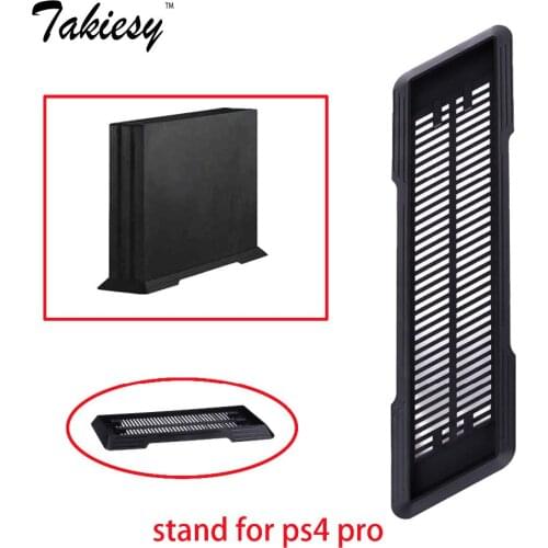 Takiesy Console Vertical Stand Mount Dock Holder Dock Mount Cradle For PS4 Pro Game Holder Accessories Black