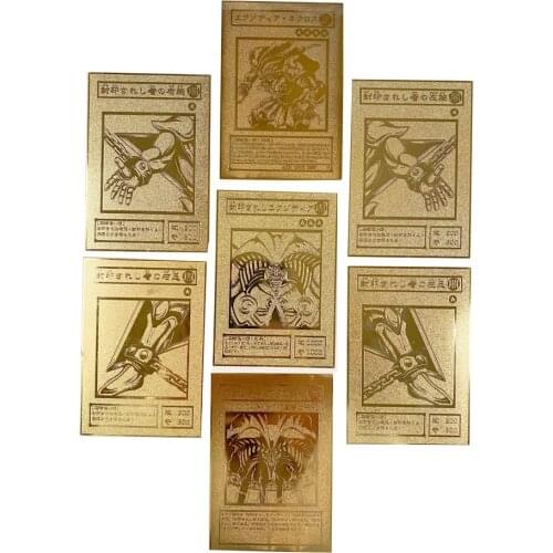 Japanese Yu Gi Oh Exodia The Forbidden One Metal Card Anime Game Collection Cards Hobby Collect Childrens Gifts
