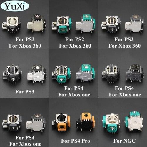 YuXi 1pcs 3D Analog Joystick Sticks Sensor Module Potentiometer for PS3 PS4 Pro Slim Controller for XBox One/360 joysticks