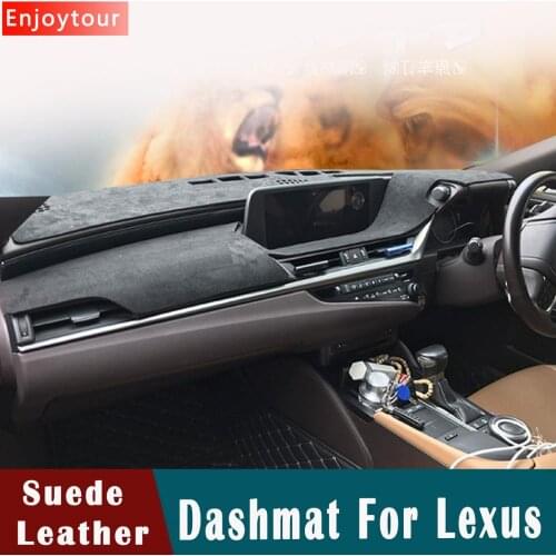 Suede Leather Dashmat Dashboard Cover Dash Mat carpet For lexus ES300 IS350 RX400h NX250 CT200 LS460 LX570 UX200T GS300 RHD