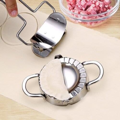Dumpling Tools Dumpling Maker Mould Eco-Friendly Stainless Steel Kitchen Tools Dough Cutter for Dumpling/Pie/Ravioli mx9161056