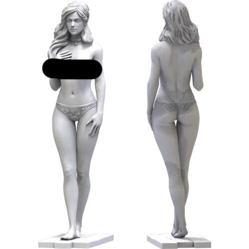 1/24 75mm 1/18 100mm Resin Model Kits Sexy Female Girl Unpainted No Color RW-214