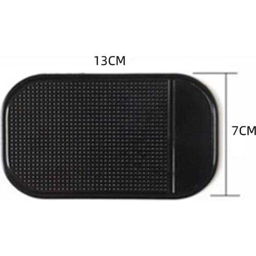 1PCS Car Non-Slip Mat 13*7cm Anti-Slip Storage Pads Auto Sticky Silicone Mat Interior Goods For Mobile Phone GPS Mp3 Replaceable