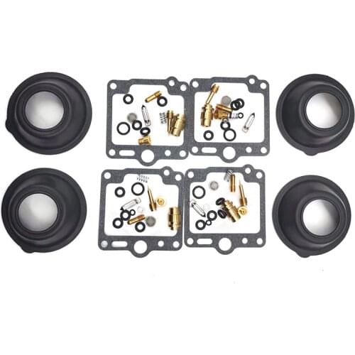 4 sets Carburetor Repair kit with diaphragm Vacuum for YAMAHA XJ700X XJ700 XJ700X MAXIM
