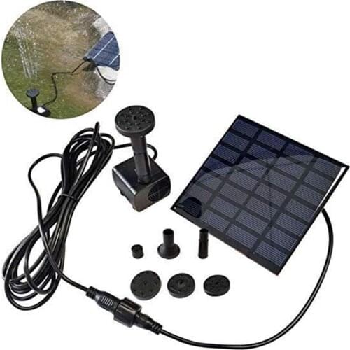 50% Hot Sale Solar Powered Mini Fountain Garden Brushless Water Pump Jet Sprayer Pool Decor Yard Garden Decor