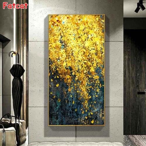 New 5D DIY Diamond Painting abstract money tree Mosaic full Square /Round Diamond Embroidery Entrance, aisle Art decor PP2060