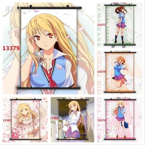 The Pet Girl of Sakurasou Shiina Mashiro Aoyama Nanami Anime Posters Canvas Painting Wall Decor Wall Art Picture Room Home Decor