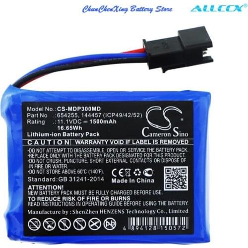 Cameron Sino 1500mAh Medical Battery for Medcaptain MP-30,MP-60,SYS-6010