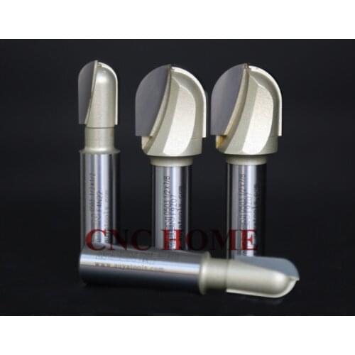 Arden Deep Round Wood End Mill Bottom Cleaning CNC Router Bit Carbide Woodworking Milling Cutter 1/4 6.35MM 1/2 12.7MM Shank