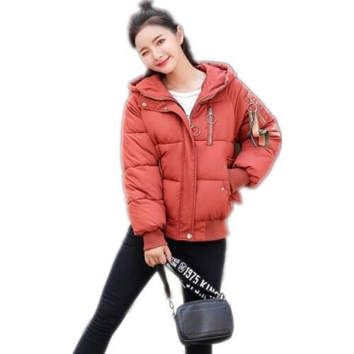 Hot!2018 New Fashion Winter Jacket Women Hooded Loose Winter Coat Women Parkas Warm Down Jacket Female Outerwear Parkas Q912