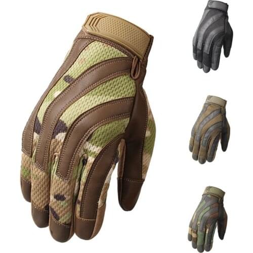 Full Finger Outdoor Sports Tactical Gloves Men Military Hunting Gloves Antiskid Bicycle Gloves Durable Gym Touch Screen Gloves