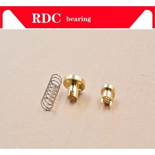 1PCS T8 anti backlash spring loaded nut elimination gap nut for 8mm acme threaded rod lead screws DIY CNC 3D printer parts
