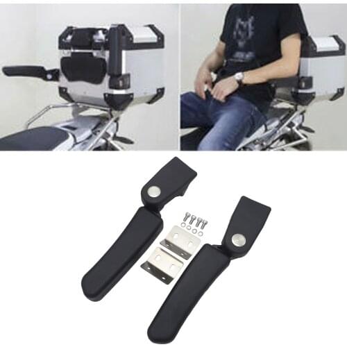 Motorcycle Tail box Cushion Passenger Backrest lazyback Pad + Drilling Required For BMW R1200GS LC Rear Box Passenger Armrests