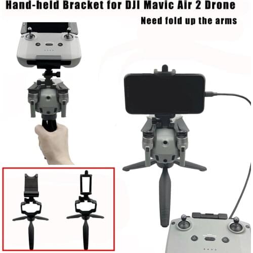 Drone Remote Control Stents Portable Single-hand Holder Modified Gimbal Camera Stabilizer Tripod Bracket for DJI Mavic Air 2 UAV