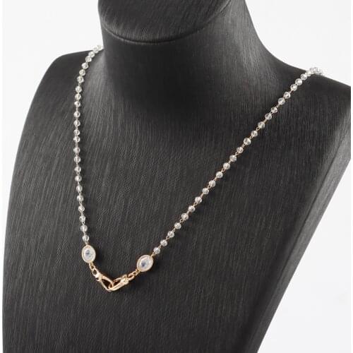 Sanying M83201 sunglasses accessories beads for jewelry making 18k gold-plated 0.3 micron diy handmade mask chain 75cm/lot