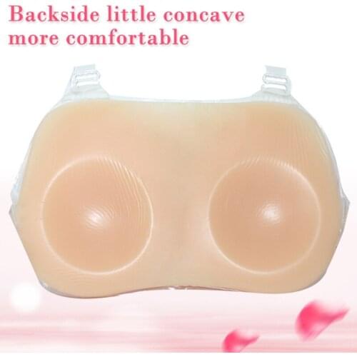 Strap on Breast Forms Silicone Fake Breastplate for Crossdressers Mastectomy Prosthesis