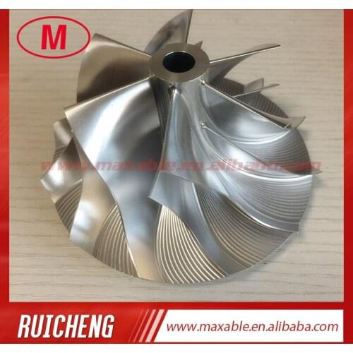 S400 74.53/101.44mm 171691 6+6 blades Turbo Billet/milling/aluminum 2024 compressor wheel for S374/S375 : 171702(S400SX4-75)