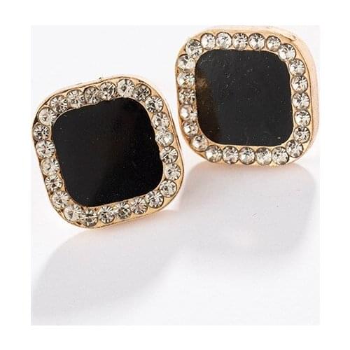 New Fashion Needle Temperament Personality Wild Set Square Circle Five-pointed Star Niche Net Red Earrings Wholesale