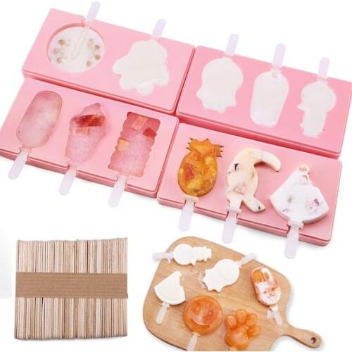 Silicone mold Ice mould baking pan form Ice Cream Molds for cake fondant chocolate pastry and bakery Kitchen tools accessories