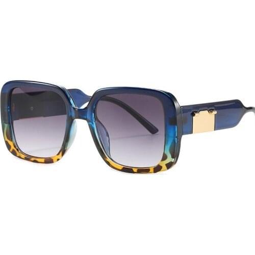 Oversized Square Sunglasses Vintage Designer Women 2021 Fashion Sun Glasses Green Shades Men Luxury Male Female UV400