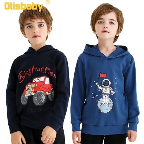 Winter 2-12Years Brave Boys Dinosaur Bluey Hoodies Baby Boy Sweatshirt Childrens Outwear Clothing for Boys Stray Kids Clothes